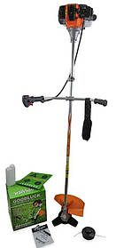 Бензокоса GoodLuck Super GLS 4300 GT(штуля з волосінню 3-пелюстковий косильний ніж)+Насадка-висоторіз