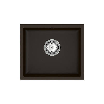 Гранітна мийка для кухні Platinum 7850W TOSKANA матова Чорна, фото 1