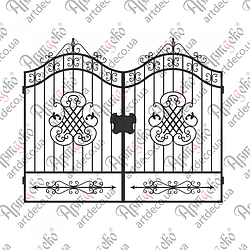 Ковані ворота  2175х2700.(КВ-06). КОМПЛЕКТ ЕЛЕМЕНТІВ