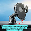 Автотримач для телефона в авто на присоску тримач на торпеду на лобове скло в машину поворотний Hoco, фото 6