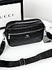 Чоловіча сумка месенджер Gucci крос боді через плече чорний Гуччі, фото 2