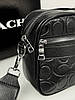 Чоловіча сумка месенджер Coach крос боді через плече чорний Коуч, фото 3