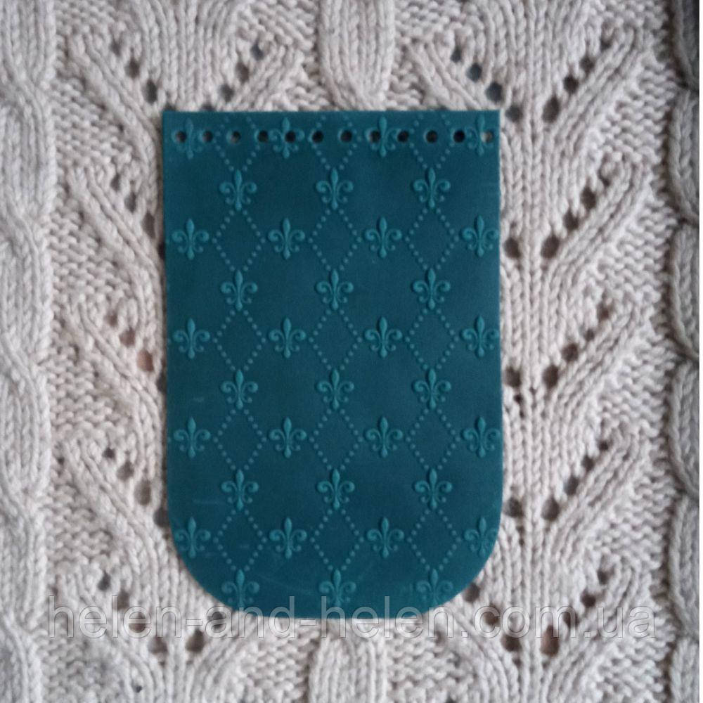 Клапан для міні сумки 12*18 "Лилиї". Морська хвиля, фото 1