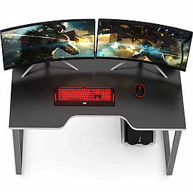 Геймерский стол CNC MEBLI KING GTS BR 12 для компьютерных игр стильный минималистичный с прочной столешницей