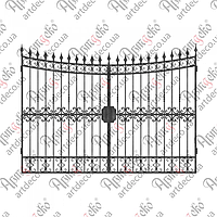 Ворота ковані.2180х2980.(КВ-05 КОМПЛЕКТ ЕЛЕМЕНТІВ