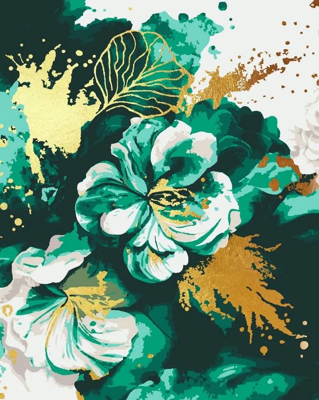 Малювання по номерам Riviera Blanca Величний зелений (RB-0851) 40 х 50 см, фото 1