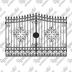 Ковані ворота.2180х2960 (КВ-09) КОМПЛЕКТ ЕЛЕМЕНТІВ