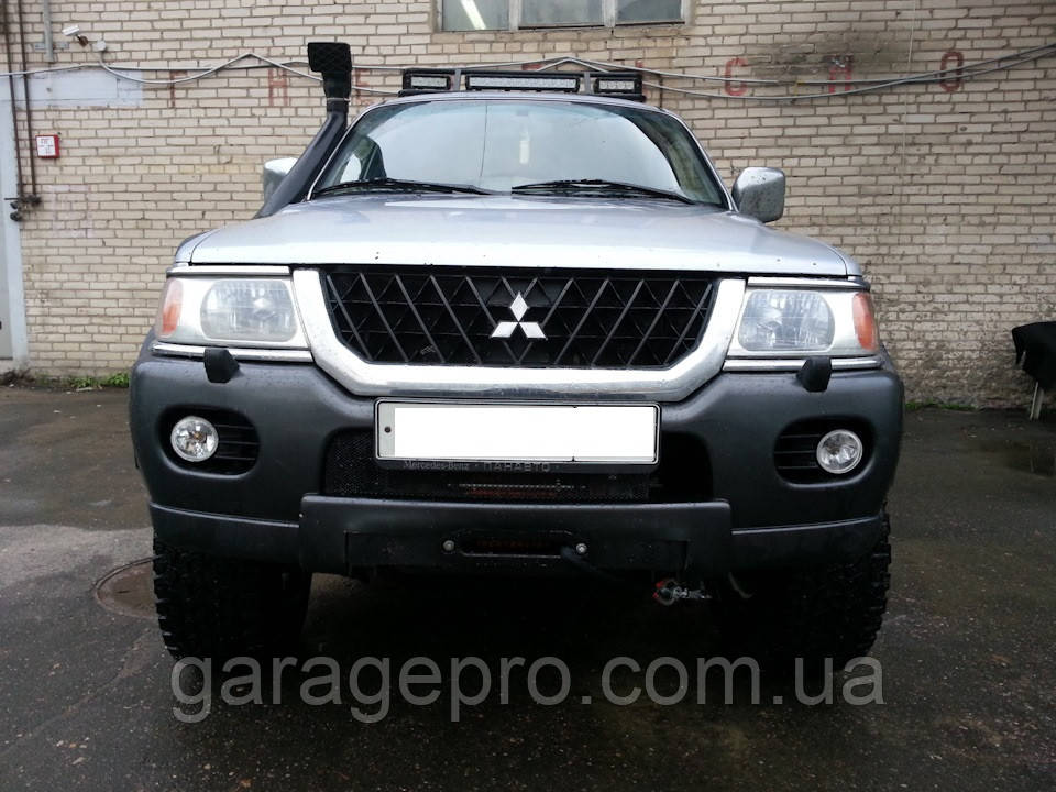 Майданчик для лебідки в штатний бампер Mitsubishi Pajero Sport 1 (1999 - 2008)
