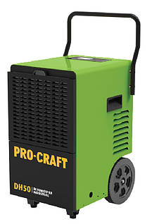 Осушувач повітря промисловий Procraft DH50L, 50 л/добу, 900 Вт, 350 м³/год