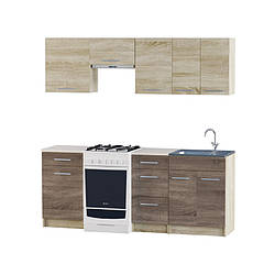 Бюджетна кухня Еко набір 2.0 м, сучасний кухонний гарнітур 200 см Еверест