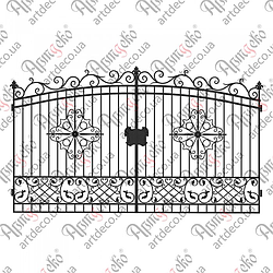 Ковані ворота 2135х3600 (КВ-08).КОМПЛЕКТ ЕЛЕМЕНТІВ