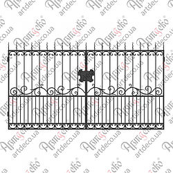 Ворота ковані 1975х3420 (КВ-02) КОМПЛЕКТ ЕЛЕМЕНТІВ