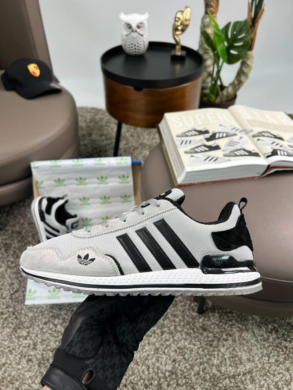 Чоловічі кросівки замша текстиль Adidas POD-S Grey Black, кеди Адідас замшеві текстильні. Чоловіче взуття