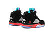 Чоловічі кросівки Nike Air Jordan 5 Black Red Чорні Взуття Найк Аір Джордан 5 шкіра рефлективні вставки демісезон, фото 8