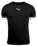 Футболка Puma teamRISE Jersey Jr чорний Діт 140 см