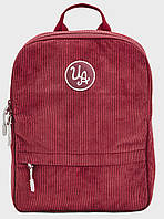 Рюкзак UA Loudon Corduroy SM BP 10L бордовий Жін 25x35,5x10 см