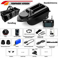 Кораблик для рыбалки Flytec V030 с цветным эхолотом и чехлом в комплекте (GPS 120точек, прикормка до 3кг)