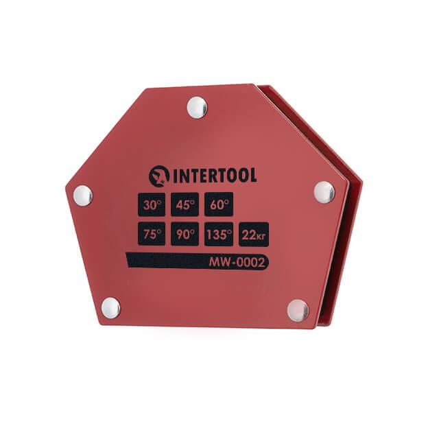 Тримач магнітний для зварювання, трапеція, 30°, 45°, 60°, 75°, 90°, 135°, 22 кг, 115×90×17 мм INTERTOOL MW-0002, фото 1