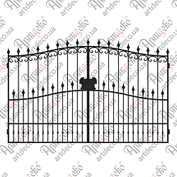 Ковані ворота 2170х3310 (КВ-07) КОМПЛЕКТ ЕЛЕМЕНТІВ