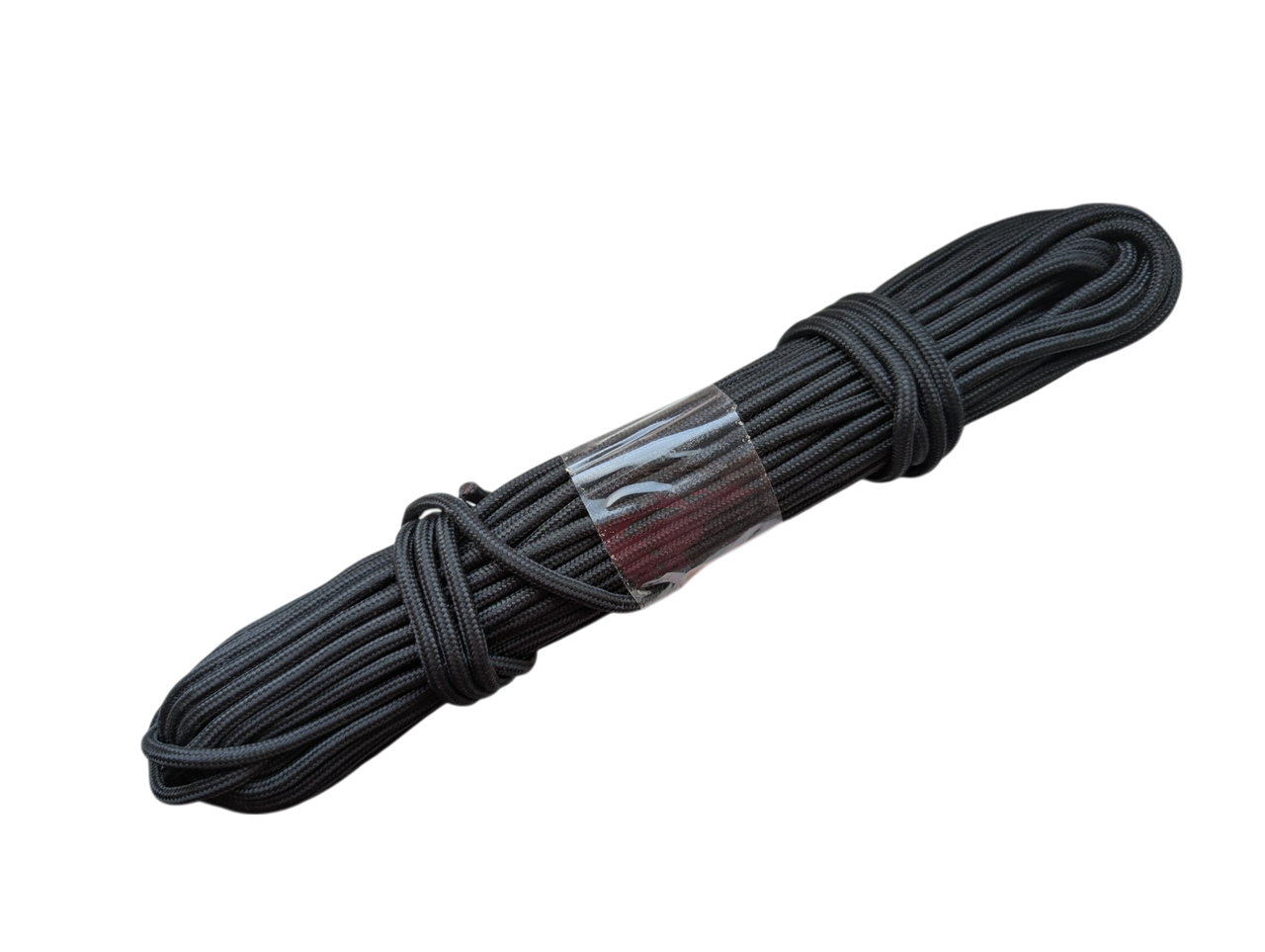 Плетений шнур 5 мм, 20 м, чорний для білизни