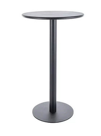 Барний стіл PUB-H 60 см круглий чорний металевий
