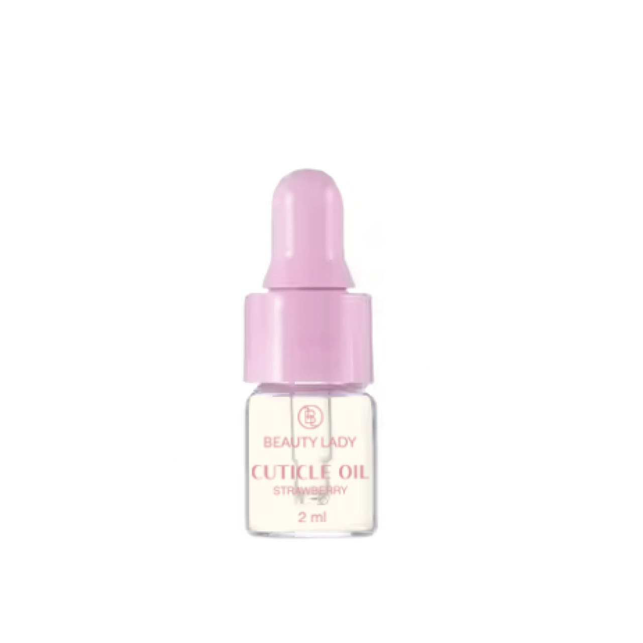 Олія мінеральна для кутикули Strawberry Beauty Lady з ароматом полуниці, 2 мл, фото 1