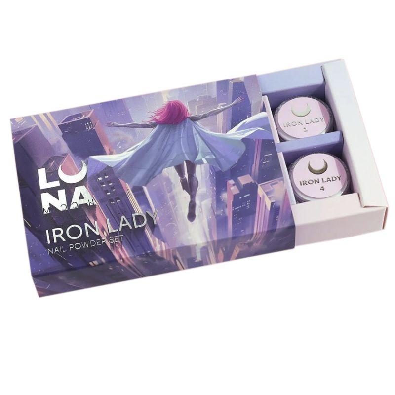 Набір втирок для нігтів LUNA Iron Lady 6 штук, фото 1