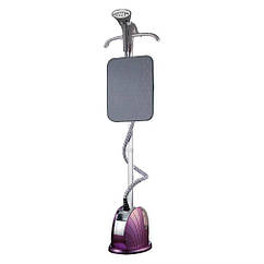 Відпарювач стаціонарний вертикальний для одягу зі стійкою 3500Вт 2.5л, Zepline ZP-132 рожевий сенсорне управління