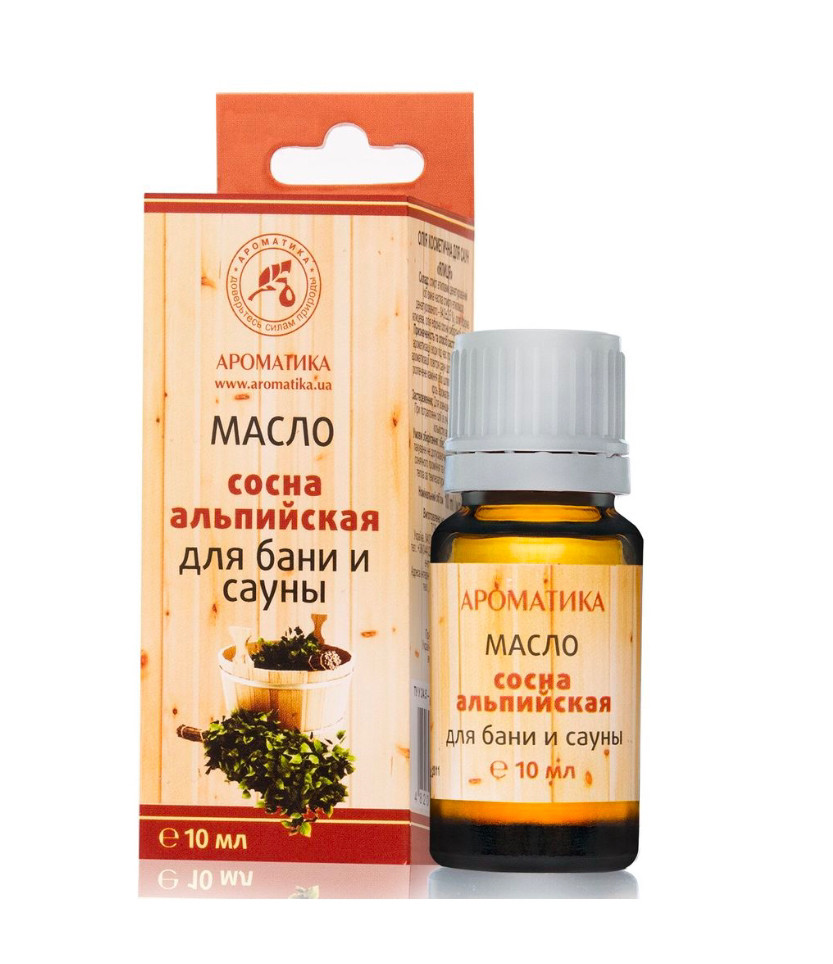 Олія для лазні та сауни «Сосна альпійська» 10 мл Ароматика, фото 1