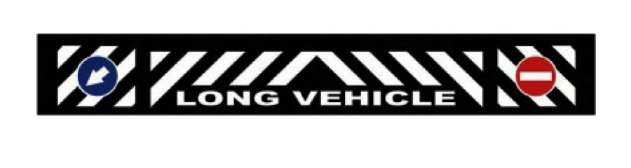 Задні бризковики для причепа, напівпричепа Alta "Long Vehicle" 2400х350, (Туреччина)