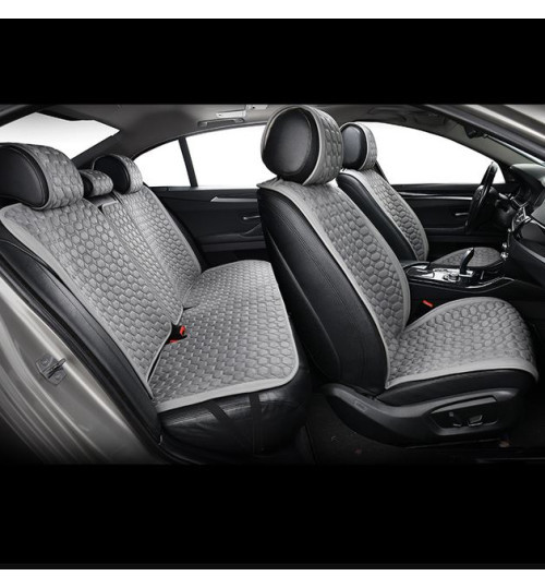 Накидки на сидіння велюр Сірі Повний комплект Beltex Monte Carlo, фото 1