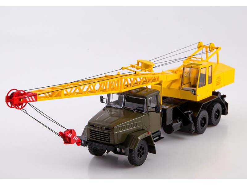 Модель Автокран КС-4561 (КРАЗ-250) (хакі/жовтий) | SSM
