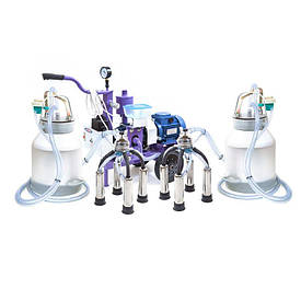 Дійний апарат ХЗДО УИД-20 М115 Нержавійка два відра продуктивність 20 корів на годину BF