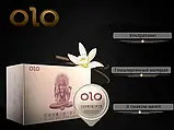 Презервативи OLO Gold Budda c гіалуроновим змащенням і ароматом ванілі 10 шт, фото 2