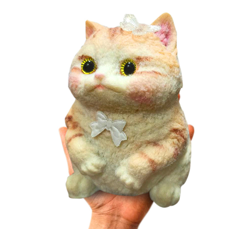Іграшка Гігантський Тютюн Сквіш Кішка Big Yellow Giant Cat (18 см) — таба лапка антистрес 750 грамів для дітей, фото 1