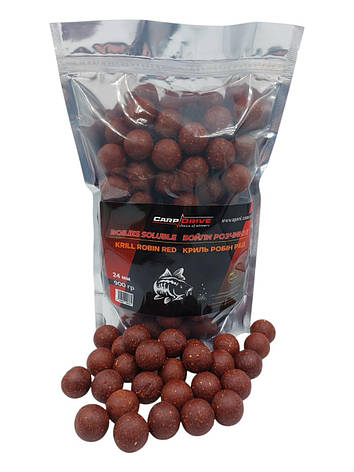Бойли розчинні Криль Робін ред (Krill Robin Red) 24 мм 900 г Carp Dream, фото 1