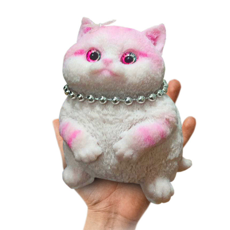 Іграшка Гігантський Тютюн Сквіш Кішка Giant Pink Cat (18 см) — таба лапка антистрес 750 грамів для дітей