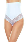 Труси жіночі високі з корекцією живота і талії білого кольору. Модель Valenta Eldar