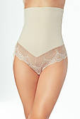 Труси жіночі високі з корекцією живота і талії бежевого кольору. Модель Valenta Eldar