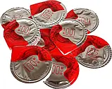 Презервативи OLO RedSilver ультратонкі з гіалуроновим змащенням і термо ефектом 10 шт, фото 5