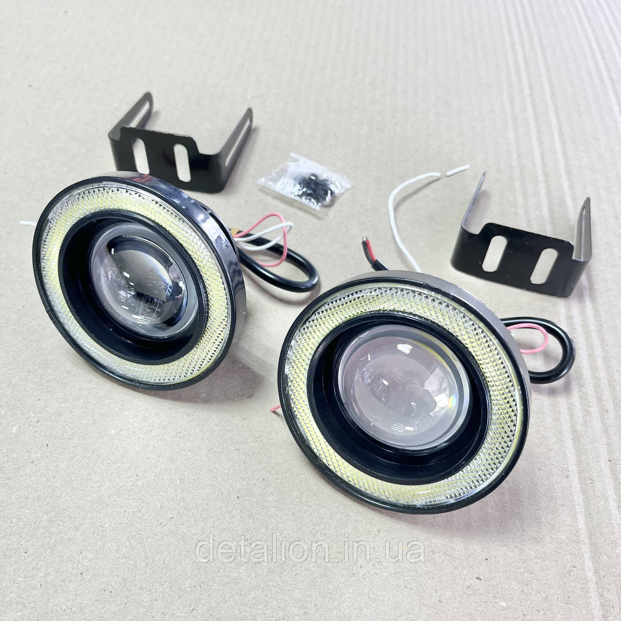 Лінзи LED Angel Eves 12V-55W D-89 мм white 52571 (AG-2509 W), фото 1