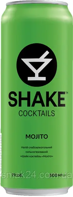 Напій слабоалкогольний Shake Coctails Mojito 7% 0.5 л Україна