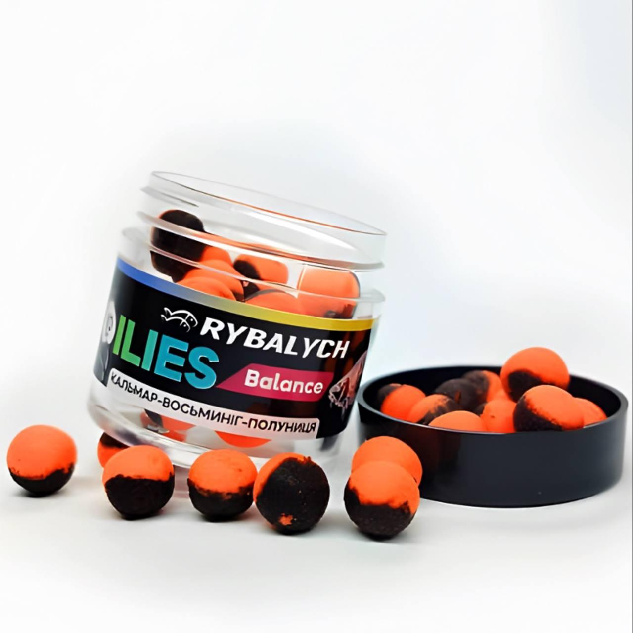 Бойли Balance Rybalych Кальмар-Вісьминог-Полуниця 10mm (20шт)