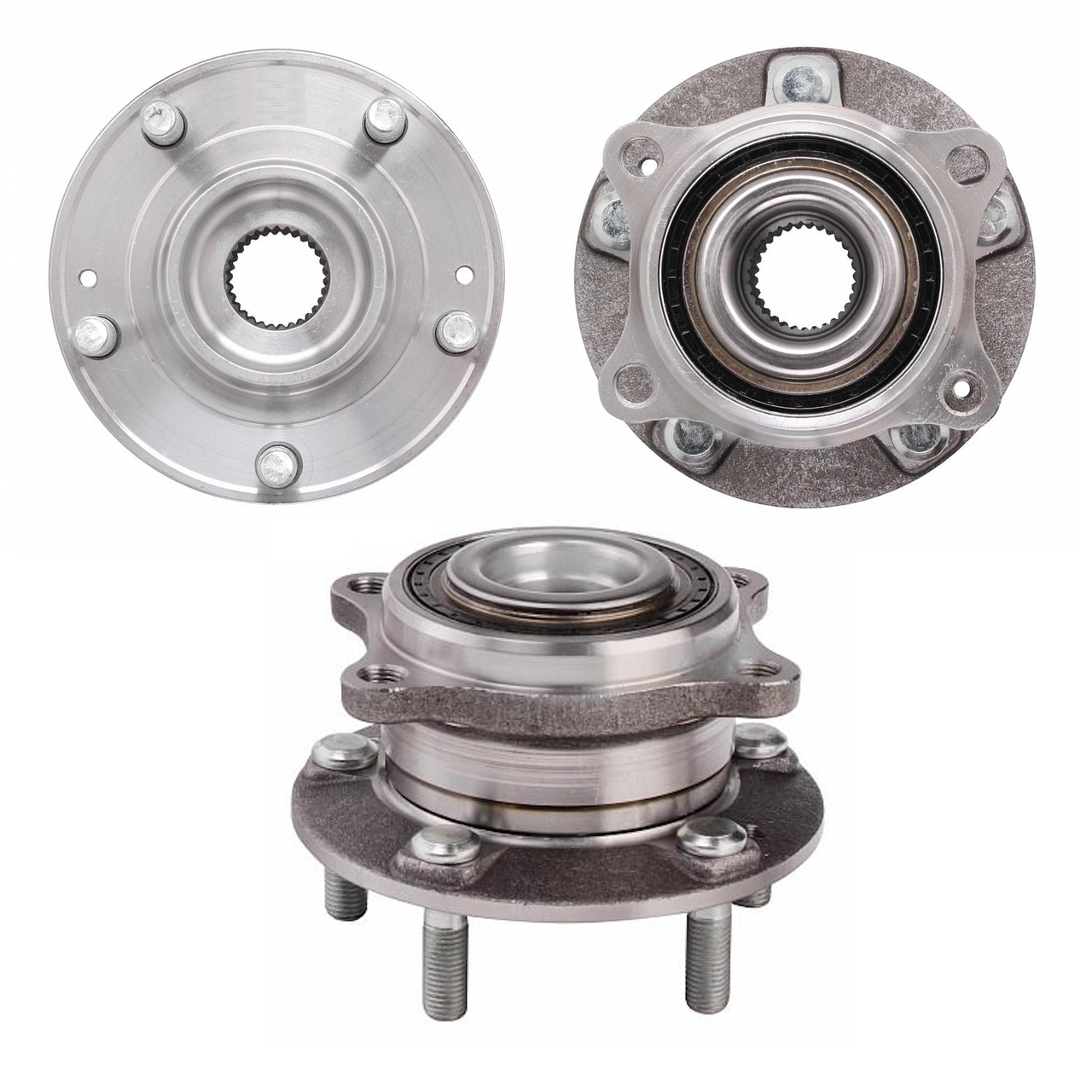Ступиця передня в зборі з підшипником Hyundai Santa Fe 2000-, Hyundai IX55 2011-, KIA Sorento II 2009- 4WD