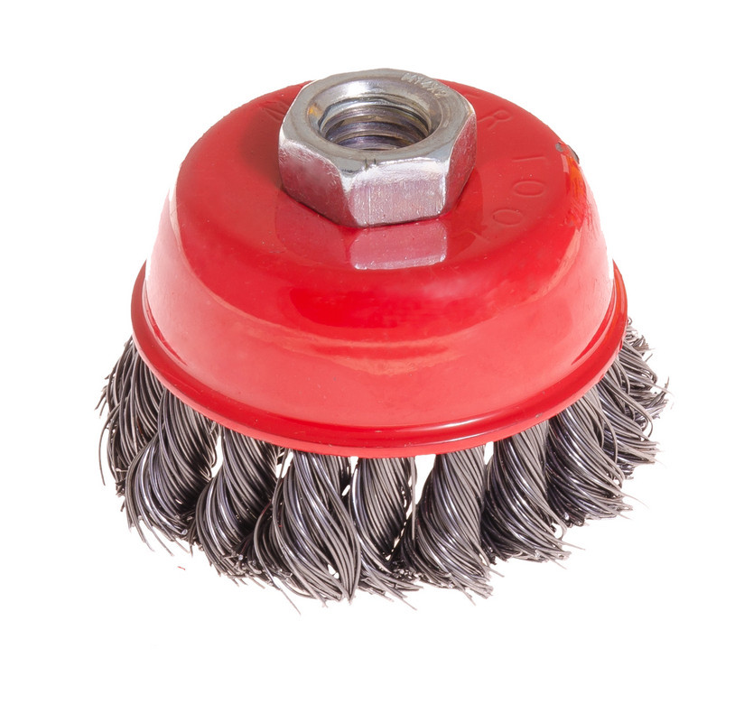 Щітка торцева з плетеного дроту D 75 М14 MASTER TOOL 19-7007, фото 1