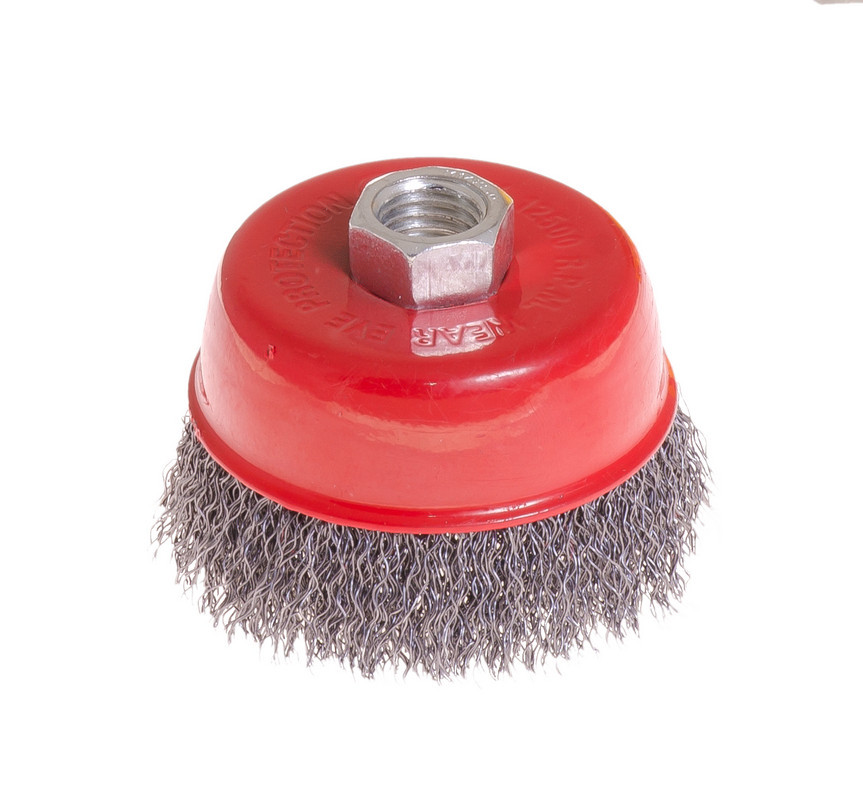 Щітка торцева з рифленого дроту D 75 М14 MASTERTOOL 19-7207, фото 1