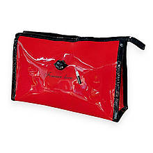 Косметичка - гаманець LIPS #3 Forever Love лакована червона 23х14х6.5 см