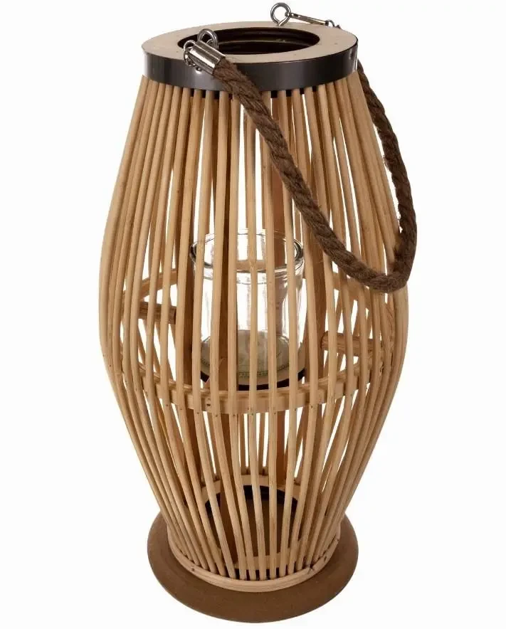 Ліхтар бамбуковий дерев'яний Gardlov 24282 лампа для тераси саду балкона B_2486, фото 1