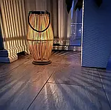 Ліхтар бамбуковий дерев'яний Gardlov 24282 лампа для тераси саду балкона B_2486, фото 5