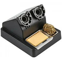 Підставка для паяльника подвійна ZD-11S з металевою губкою